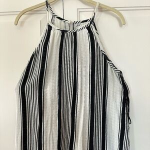 Halterneck Lou & Grey Black/White Stripe Dress